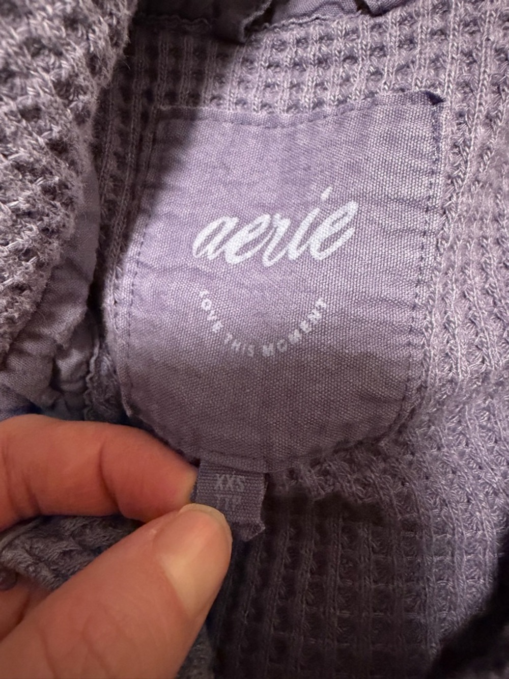 Aerie LumberJane Waffle Shirt - Women’s XXS - Picture 12 of 14